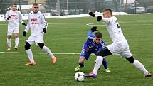 Sigma Olomouc (v modrém) v přípravě proti HFK Olomouc