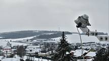 Meteorologická stanice v Luké na Olomoucku, únor 2021