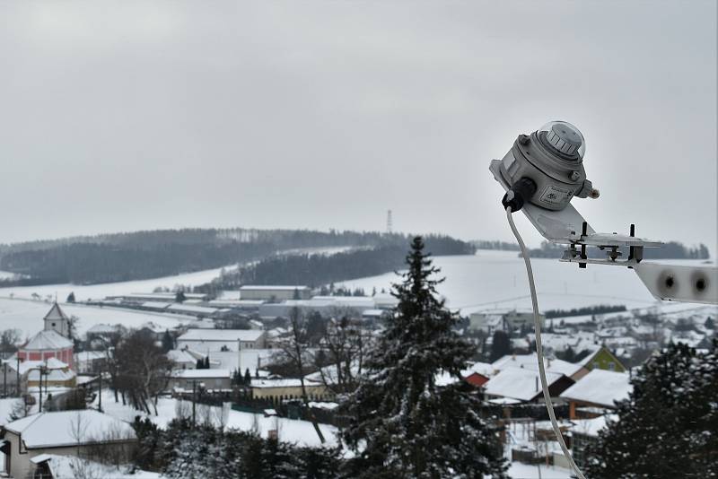 Meteorologická stanice v Luké na Olomoucku, únor 2021