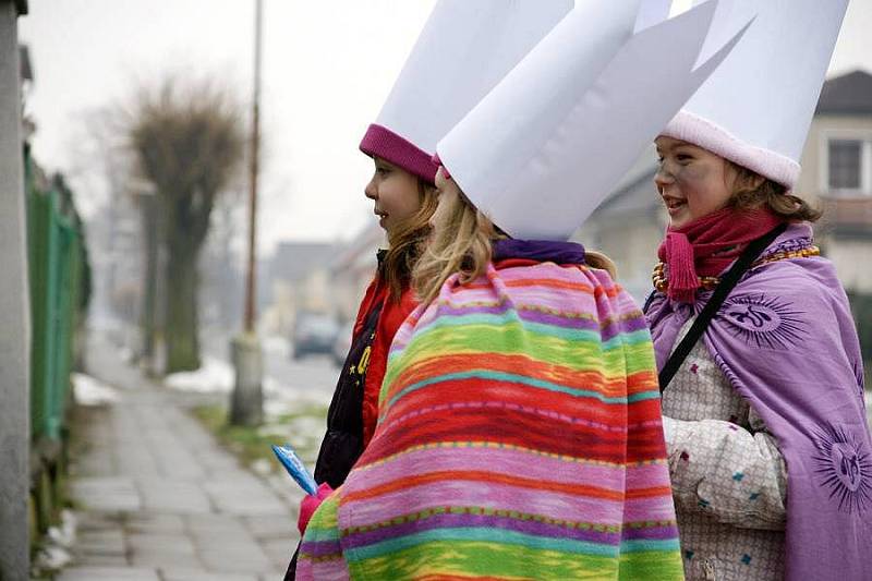 Tříkráloví koledníci a kolednice v Olomouci 