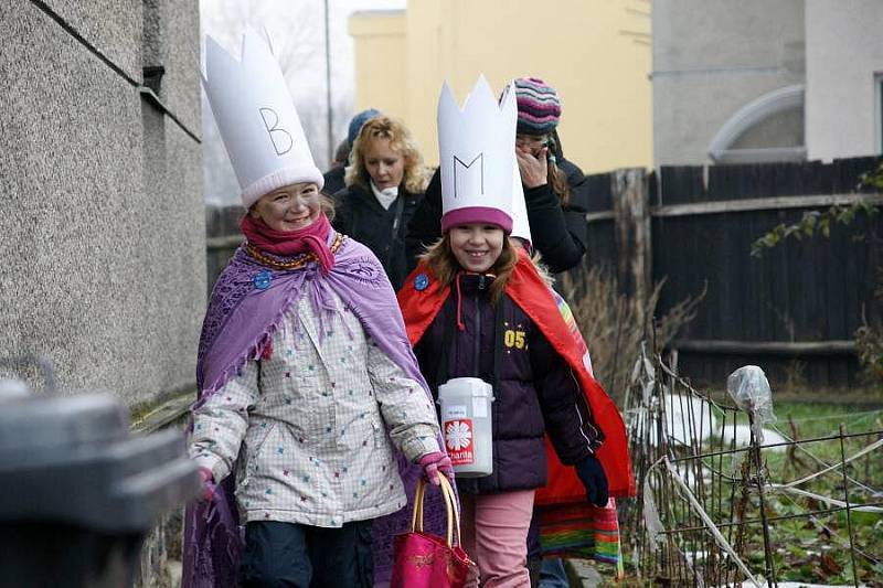 Tříkráloví koledníci a kolednice v Olomouci 