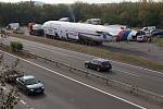 Naganský expres na D35 u Břuchotína nedaleko Olomouce