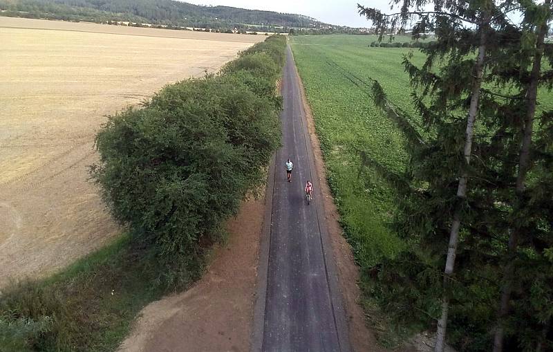 Nová cyklostezka Dolany - Bělkovice.