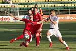 Fotbalisté HFK Olomouc (v bílém) prohráli v 1. kole MOL Cupu se Zbrojovkou Brno 0:3.