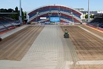 Olomoucká Sigma rekonstruuje po sezoně hrací plochu. Andrův stadion je momentálně bez trávníku