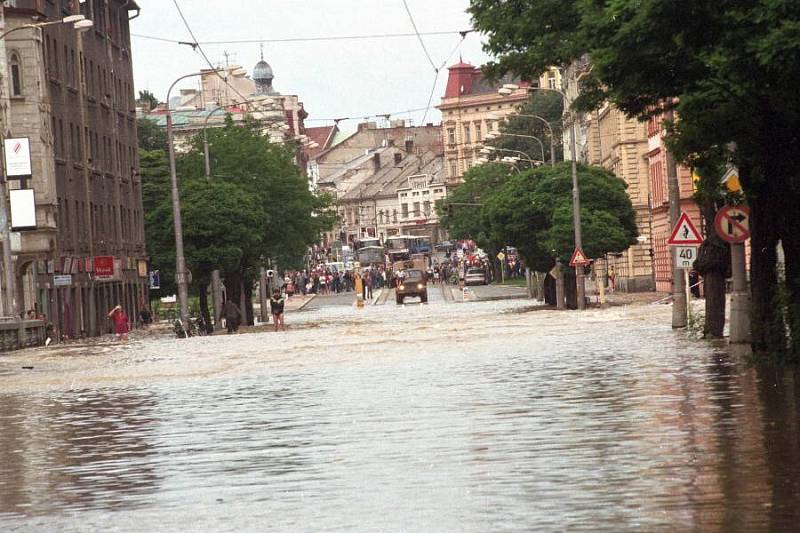 Olomouc, Masarykova třída, 9. července 1997