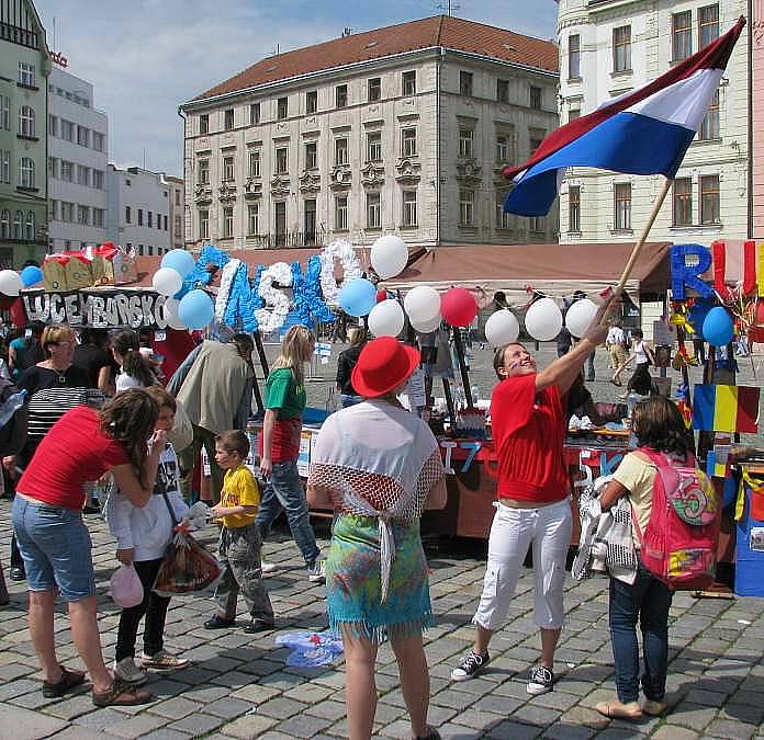 Den Evropy na Horním náměstí v Olomouci
