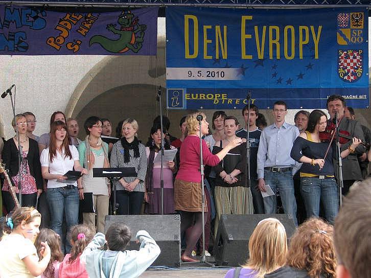 Den Evropy na Horním náměstí v Olomouci
