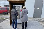 Automat na rajčata v Haňovicích. Prosinec 2021
