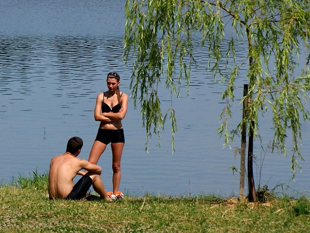 Plumlovská přehrada, pláž U vrbiček