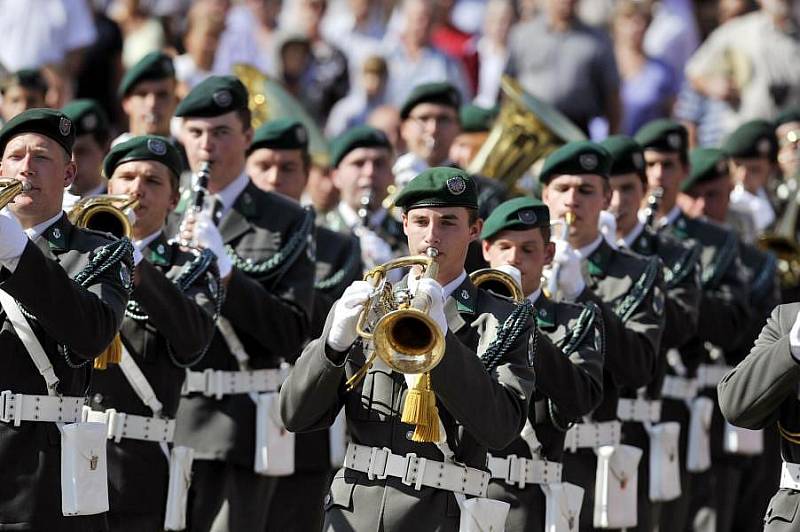 Oslavy maršála Radeckého na Horním náměstí v Olomouci