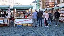 Farmářský trh na Horním náměstí v Olomouci