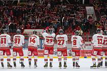 Hokejisté Olomouce slaví vítězství. Ilustrační foto