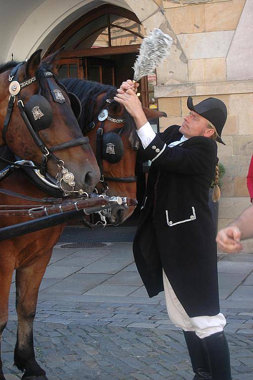 Oslavy maršála Radeckého na Horním náměstí v Olomouci