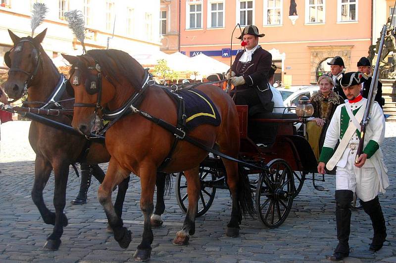 Oslavy maršála Radeckého na Horním náměstí v Olomouci