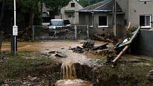 Břevenec, 8. června 2020 ráno. Následky bleskové povodně