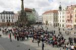 Motorkáři na olomouckém Horním náměstí zahájili sezonu.