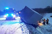 Nehody v Olomouckém kraji v sobotu 21. ledna 2023.