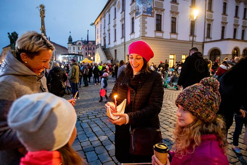 Lampiónový průvod 28. října 2022 v Olomouci