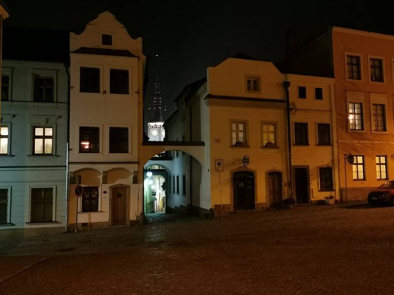 Kouzelná Olomouc ve svitu večerních lamp, listopad 2021.