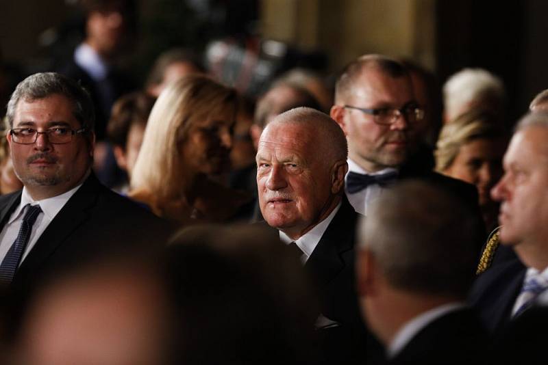 Václav Klaus. Předávání státních vyznamenání na Pražském hradě