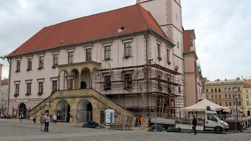 Oprava olomoucké radnice. Ilustrační foto