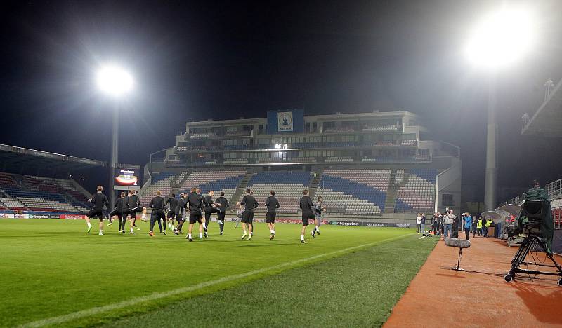 Trénink FC Kodaň na Andrově stadionu v Olomouci