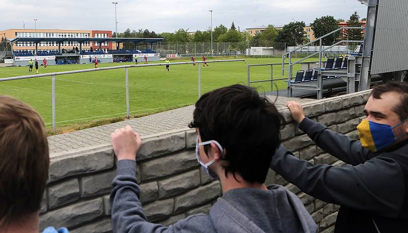 Fotbal za plotem.Přípravné utkání SK Prostějov - SK Sigma Olomouc.