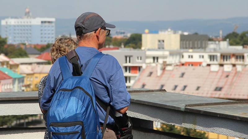 Výhled ze střechy Hotelového domu Olomouc, 11. 9. 2021