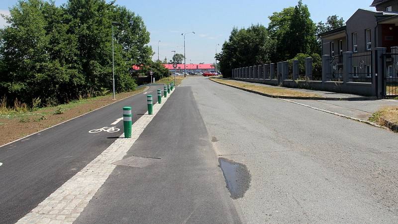 Nová cyklostezka pod Hodolanskou ulicí v Olomouci