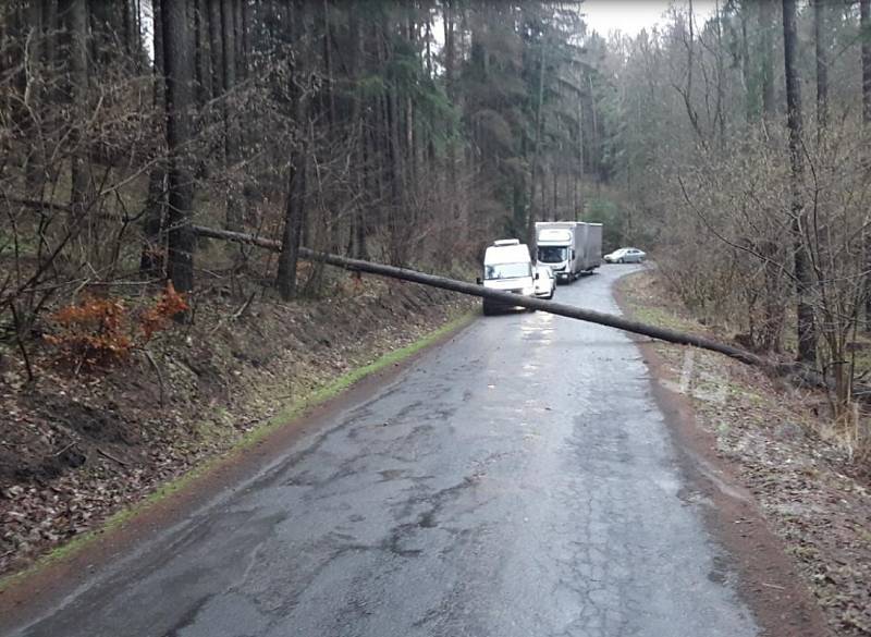 Následky silného větru v Olomouckém kraji, 4.2. 2020