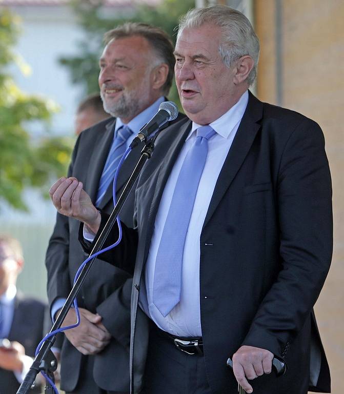 Prezident Miloš Zeman na návštěvě Hanušovic