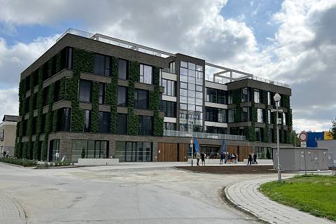 Envelopa Hub, nová budova Univerzity Palackého v Olomouci. Září 2023