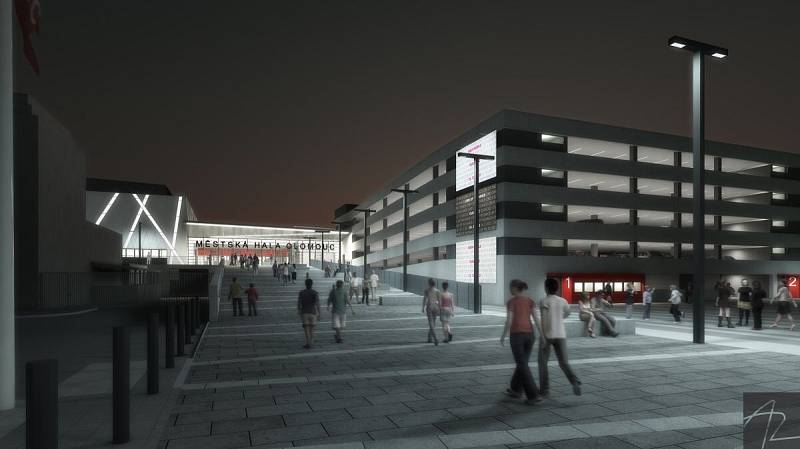 Velkorysý projekt přestavby olomouckého zimního stadionu na elegantní a multifunkční městskou halu