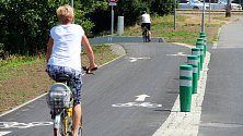 Nová cyklostezka pod Hodolanskou ulicí v Olomouci