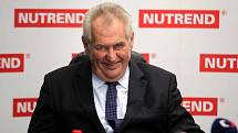 Prezident Zeman v olomoucké firmě Nutrend