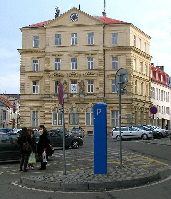 Budova pošty na náměstí Republiky v Olomouci