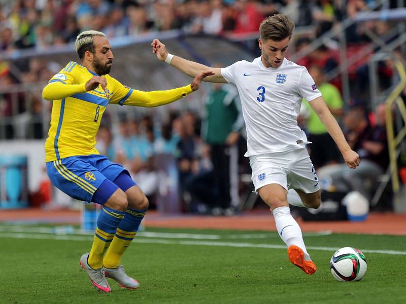 Anglie proti Švédsku. Euro U21 na Andrově stadionu v Olomouci