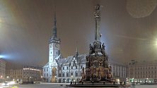 Horní náměstí v Olomouci se Sloupem Nejsvětější Trojice