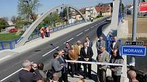 Slavnostní otevření mostu v Litovli.