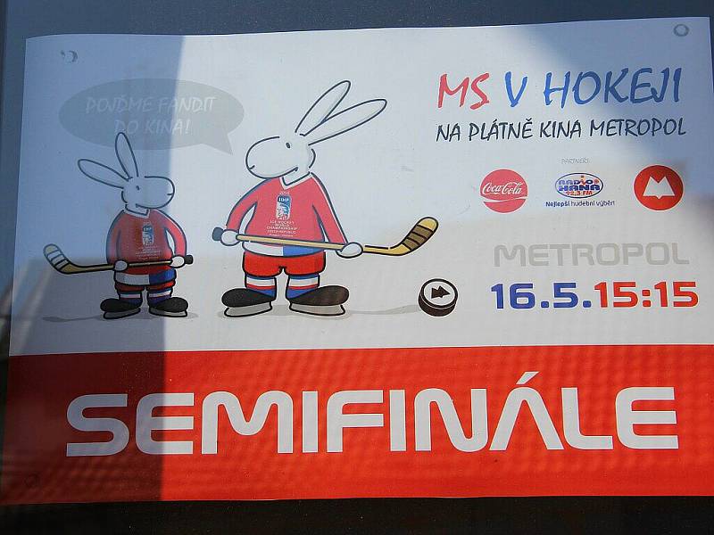 Hokej v Metropolu - semifinále MS Česko - Kanada