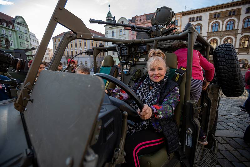 V centru města se uskutečnil festival vojenských hudeb, 27. srpna 2021 v Olomouci.