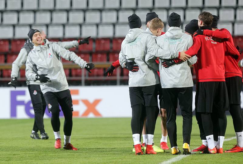 Trénink FC Lokomotiv Moskva na Andrově stadionu v Olomouci