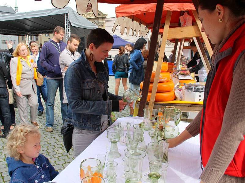 Vinné slavnosti na Horním náměstí v Olomouci