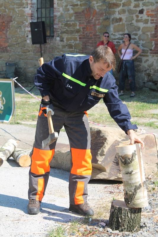 Jesenický dřevorubec na korunní pevnůstce v Radíkově