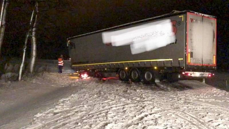 Hasiči v Olomouckém kraji zasahovali 18. ledna kvůli silnému větru a sněžení