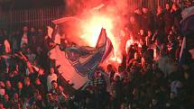 Fanoušci Kodaně na Andrově stadionu v Olomouci