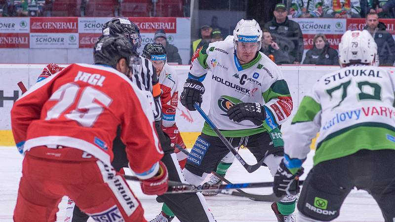 Utkání hokejové Tipsport extraligy HC Energie Karlovy Vary - HC Olomouc