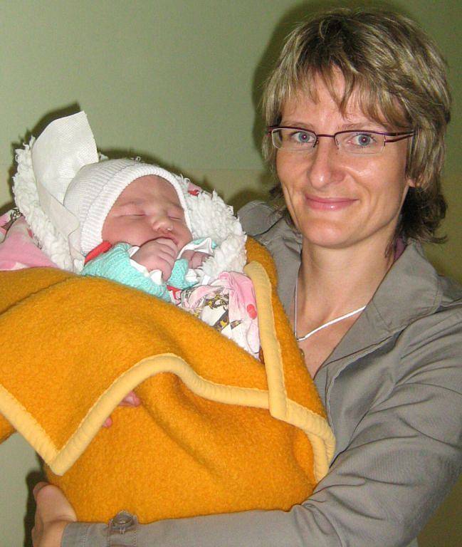 Anna Čablíková, Olomouc, narozena 15. září v Olomouci, míra 54 cm, váha 4300 g