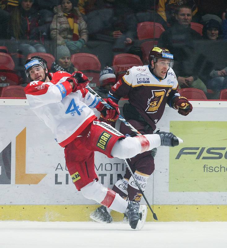 Zápas 52. kola hokejové extraligy HC Dukla Jihlava - HC Olomouc 4. března v Jihlavě.